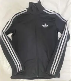 adidas ジップアップジャージ M 黒