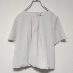 インディヴィ フロントタックブラウス M とろみ 洗える 上品のサムネイル