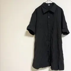 【海外古着✨1点物✨】ブラック シャツ （L） シンプル