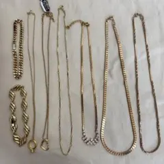 ゴールド ネックレス ブレスレットセット