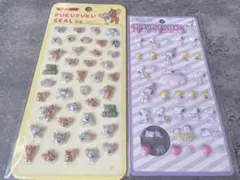 スヌーピー トムとジェリー　ぷくぷく　ぷくぷくシール　2種セット