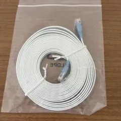 ホワイト LANケーブル RJ45コネクタ