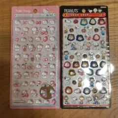 ハローキティ・ピーナッツ ボンボンドロップミニシールセット
