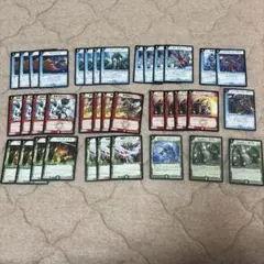 た*ん様 デュエマクラシック08 対応 赤青黒緑五元神 五神（四元神