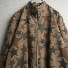 古着 レトロ 星柄 総柄 デザイン ジャケット