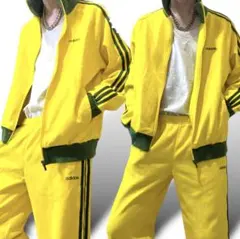 ✅00s adidas track Jersey setup yellow あの