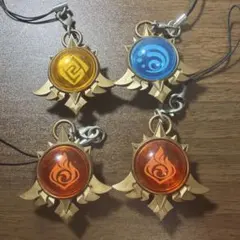 原神　神の目 ストラップ 4種セット