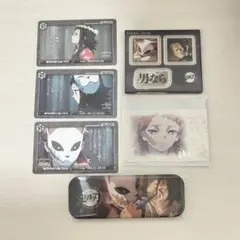 鬼滅の刃 ダイニング お楽しみくじ 缶バッジ カード 錆兎 真菰 炭治郎