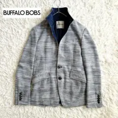 Buffalo Bobs　スタンドカラー メランジニットテーラードジャケットのサムネイル