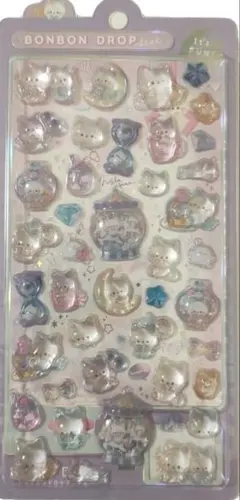 ボンボンドロップシール　ナイトミャウ