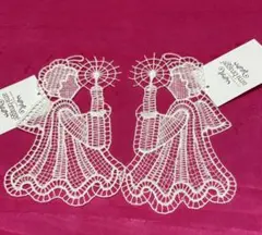 ami-brugge レース天使モチーフ 2枚セット