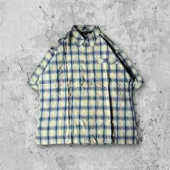 【00s HIPHOP】ショーンジョンSEAN JOHNロゴ刺繍チェックシャツのサムネイル