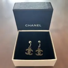 シャネル　ピアス　クリア　ラバー　シルバー