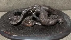 七柱龍神 天然石 ドラゴン 置物 樹脂製 インテリア - メルカリ