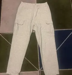 BEAMS グレー カーゴパンツ コットン100%