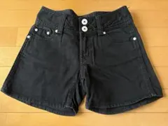 短パン 黒 デニム ショーパン