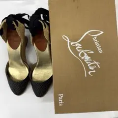 【✨ルブタン✨】リボンウェッジソールサンダル エスパドリーユ