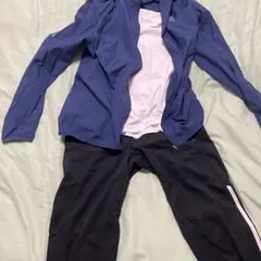 adidas ウィンドブレーカーと長袖シャツとパンツセット