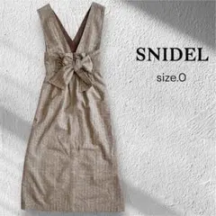 ♡美品♡ SNIDEL 3way ヘリンボーンジャンパースカート 0 ウール混