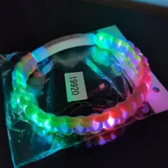 LEDライト付きパラコード首輪（小型犬用40センチ）