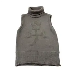 【レディース】Castelbajac 毛糸 ニット ノースリーブ グレージュ S