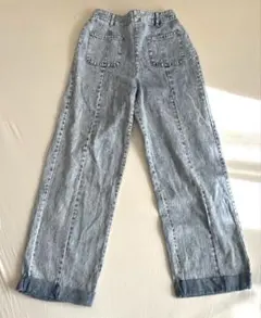 ピンクラテ　デニムパンツ　160