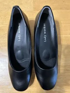 Lady worker ブラック ハイヒール 24.0 EEEE