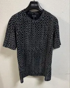 新品25SS完売品 エムズブラック 総柄プルオーバーシャツ 38 リーフ柄
