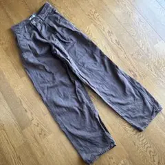 ユニクロユー　UNIQLO U デニムタックパンツ ブラウン