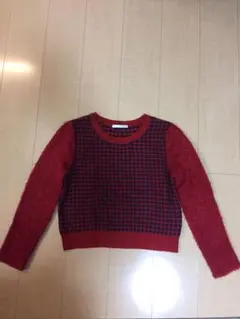 赤ニット ニット