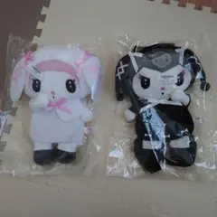 【未開封品】月夜のメロクロぬいぐるみリュック2　マイメロディ クロミ 2個セット