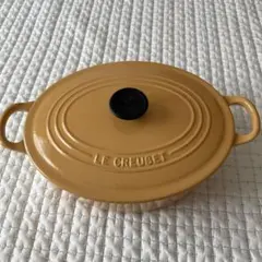 ル・クルーゼ オーバル27cm 両手鍋 クリーム色 - メルカリ