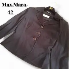 Max Mara 白タグ　ブラック テーラードジャケット XL マックスマーラのサムネイル