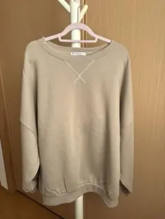 CLASSICAL ELF ベージュ オーバーサイズ トレーナー