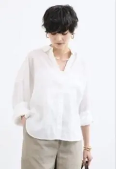 Fog Linen Work ジェイミー トップ ホワイト - メルカリ