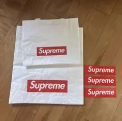 Supreme ショッパー　2枚　ステッカー3枚
