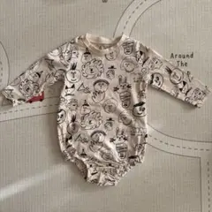 長袖 ロンパース オーガニックコットン80