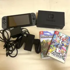 Switch本体+Minecraft、大乱闘スマッシュブラザーズカセットセット