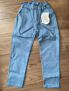 【新品】bronsher ブルー マカロンロングパンツ 120cm