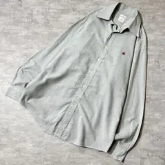 き*た様 Brooks Brothers BD コットン シャツ 刺繍ロゴ グレ