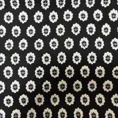 SOULEIADO 生地 ラ・フルール・ドゥ・モーサンヌ ブラックハギレ