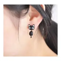 【超人気】猫モチーフの可愛らしいピアス☆