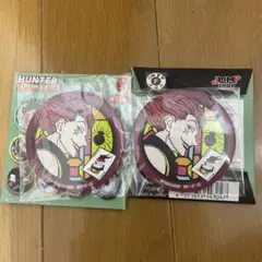 HUNTER×HUNTER ヒソカ　和紙缶バッジ 二点セット