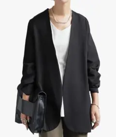 【限定週末お値下げ】antiqua ノーカラージャケット