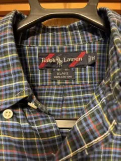 Ralph Lauren Blake 半袖シャツ ネイビー系チェック