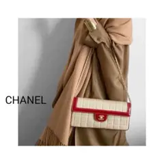 美品♡CHANEL チョコバー　ラムスキン チェーンバッグ　マトラッセのサムネイル