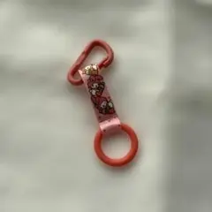 マイメロディ　ペットボトルホルダー　カラビナ　健康ミネラルむぎ茶