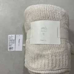 【新品未使用】フランフランTHROW アイボリー　Mサイズ タッセル付き