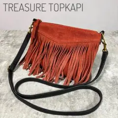 TREASURE TOPKAPI フリンジ ショルダーバッグ　クラッチバッグ