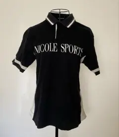NICOLE SPORTS ゴルフポロシャツ　ブラック36Mのサムネイル